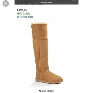 Ugg Over the Knee Bailey Button chestnut boots